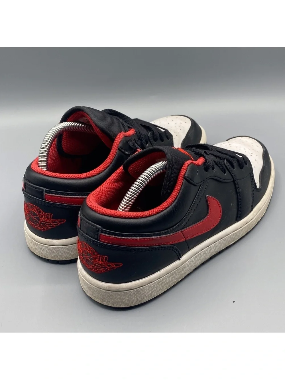 Nike Air Jordan 1 Low White Toe Black Fire Red